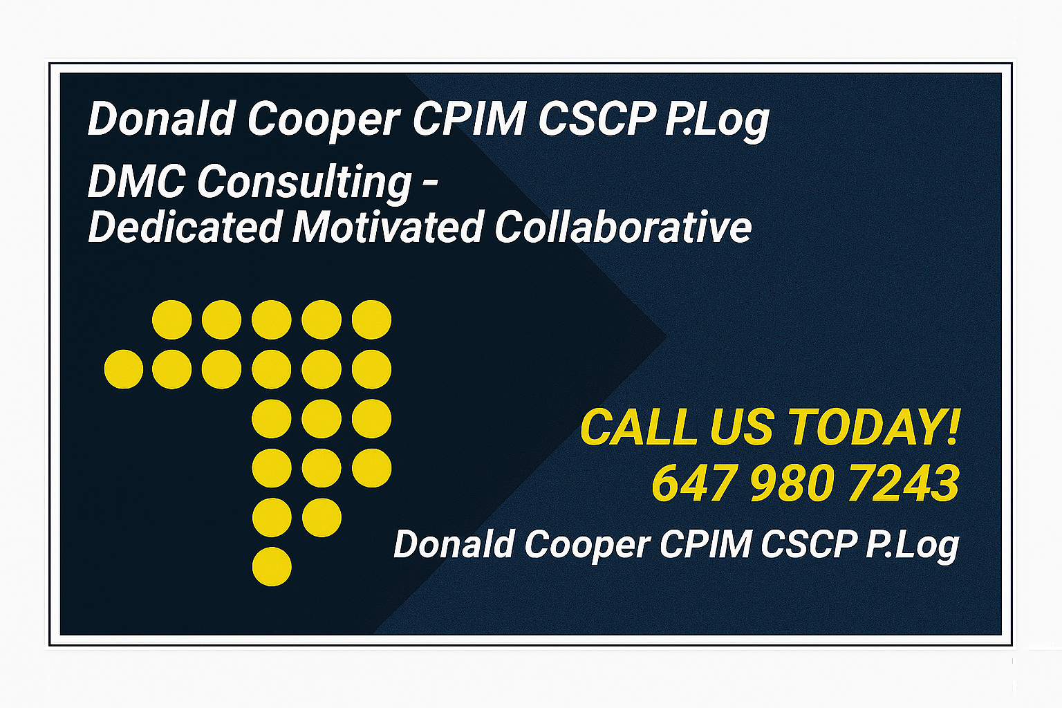 DMC Consulting β Donald Cooper